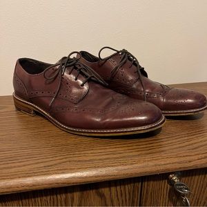 Joseph Abboud Wingtip Oxfords size 10.5 Genuine Leather #40KL size 10 1/2